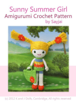 Sunny Summer Girl Amigurumi Crochet Pattern