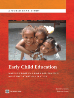 Early Child Education: Making Programs Work for Brazil's Most Important Generation