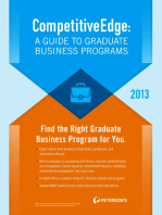 CompetitiveEdge:A Guide to Business Programs 2013