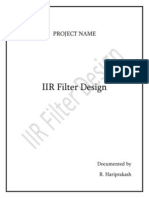 Iir Filter Design