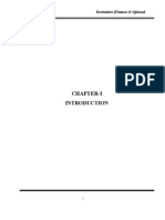 Chapter-I: Derivatives (Futures & Options)