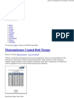 API Flange Bolting Torque Chart