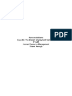 Ramsey Williams Case 83: The Broken Employment Contract? 2/16/05 Human Resource Management Shawn Keough