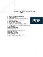 Material For Upper Advanced and TOEFL