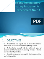 Calibration and Use of Pressure and Temperature Measuring Instruments