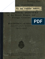 The Mineral Industry of The British Empire and Foreign Countries - StatisticalSummary1935 - 1937