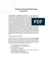 Cara Mengurus Surat Pindah Tugas Bagi PNS