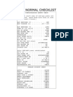 A320 Normal Checklist