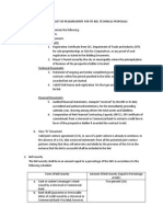 Bidder's Checklist of Requirements For Its Bid, Technical Proposals