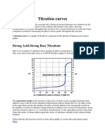 Titration Curves: Strong Acid-Strong Base Titrations