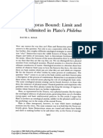 Pythagoras Bound Limit and Unlimited in Platos Philebus