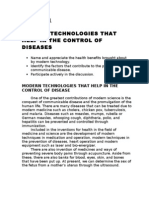 Lesson 01: Modern Technologies That Help in The Control of Diseases