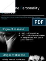 Orderline Ersonality Isorder: Patricia Lam, Ollivia Perea, Nancy Phan & Maribel Ocampo Period 4
