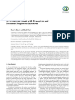 Case Report: A 75-Year-Old Female With Hemoptysis and Recurrent Respiratory Infections