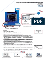 Computer Controlled Absorption Refrigeration Unit, With SCADA