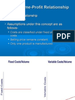 Cost Volume Profit Relationship