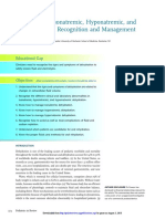 Dehydration Isonatremic, Hyponatremic, and