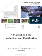 A Manual On Seed Production and Certification