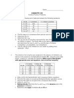 Practice Kinetics Problems