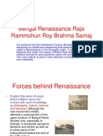 Bengal Renaissance Raja Ramomuhan Roy Brahma Samaj