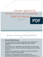 Chap 6 - Departments, Agencies & Bureaus Involved in SME Development