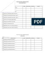 Jadual Kerja Pembersihan