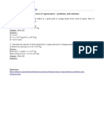 Latent Heat, Heat of Fusion, Heat of Vaporization Problems and Solutions