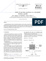 A Steady State Model of Gas-Char Reactions in A Downdraft Biomass Gasifier