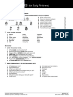 A1+ Extra Tasks For Early Finishers