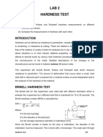 Lab02 Hardness Test