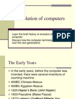 Evolution of Computer Class 11 Topic