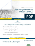 Dasar Pengolahan Citra Dengan OpenCV