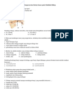 Uji Kompetensi Indera Pendengaran Dan Sistem Sonar Pada Makhluk Hidup PDF