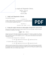 1 Angle and Magnitude Criteria