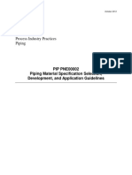 PIP PNE00002 Piping Material Specification Selection, Development, and Application Guidelines