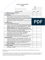 Checklist of Bid Documents (Goods)