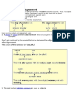 Subject Verb Agreement