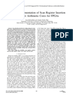 Efficient Implementation of Scan Register Insertion On Integer Arithmetic Cores For Fpgas