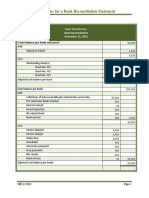 Basic Instructions For A Bank Reconciliation Statement PDF