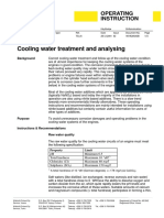 Cooling Water Treatment and Analysing: Operating Instruction