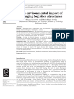 The Environmental Impact of Changing Logistics Structures