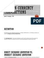 Foreign Currency Transactions