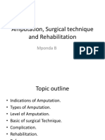 Amputation, Surgery and Rehabilitation