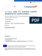 EU Solar PV Business Models