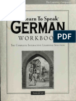 Learn To Speak German Workbook The Complete Interactive Learnin PDF