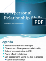 Interpersonal Relationship Skills