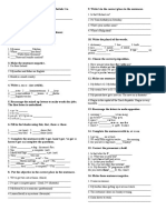 Written Test Cutting Edge Elementary Module 1 To Module 7 PDF