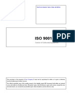 04 Control of Calibrated Equipment SOP