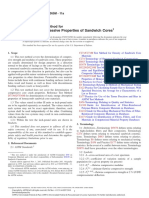 Flatwise Compressive Properties of Sandwich Cores: Standard Test Method For