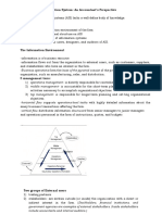 Four Major Sections: Chapter 1. The Information System: An Accountant's Perspective